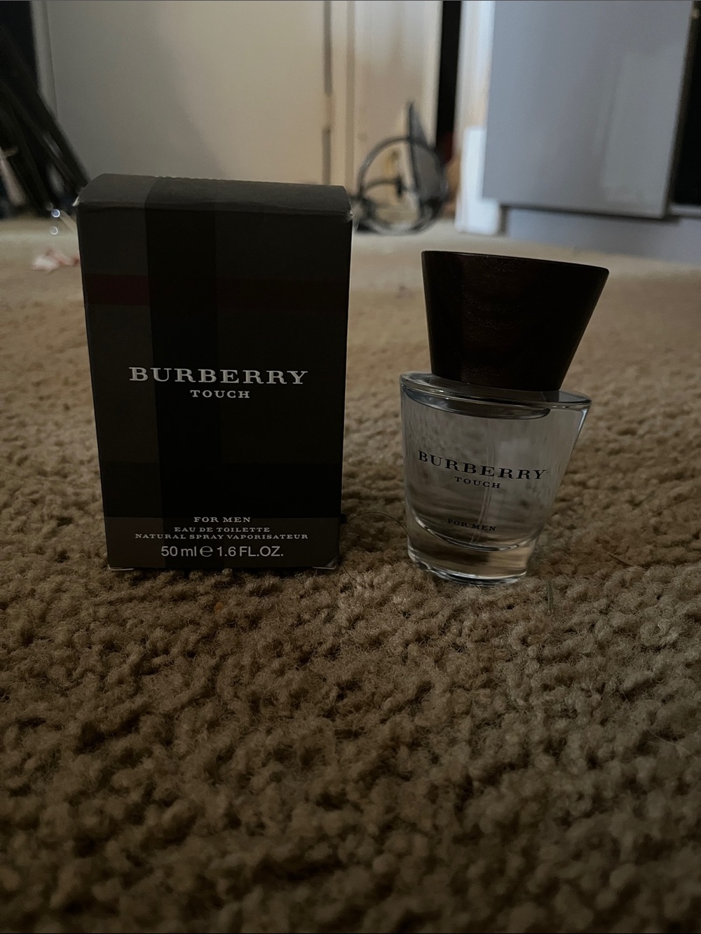 Burberry Touch Men's Cologne - Clear Bottle with Dark Brown Cap